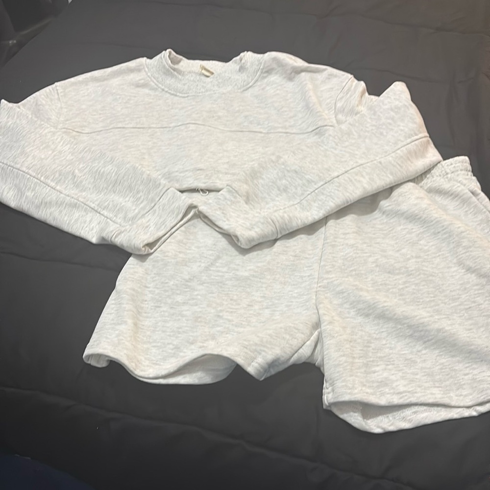 Grey 2 piece short set